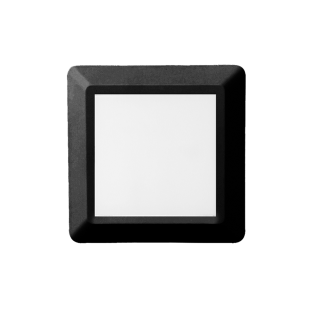 Επιτοίχια και Χωνευτά LED WALL SQUARE LUMINAIRE BLACK 230V AC IP65 4W 3000K 270LM RA80