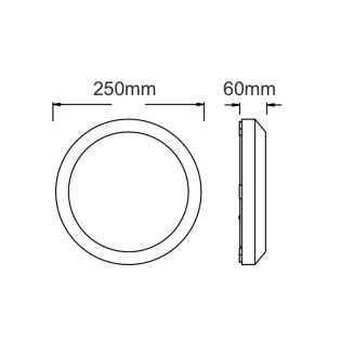 Επιτοίχια και Χωνευτά ΑΠΛΙΚΑ ΕΠΙΤΟΙΧΗ PC 230V IP65 13W 3.000K 121x2835LED EPISTAR
