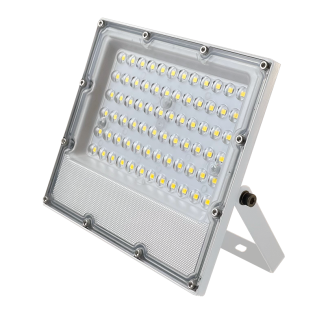 LED WHITE SMD FLOOD LUMINAIRE IP65 30W 6000K 3600Lm 100-277V AC RA80 IK08 5YRS BREATHING VALVE