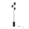 ΔΑΠΕΔΟΥ ΜΑΥΡΟ ΜΕΤΑΛΛΟ D15*H165cm 3ΧΕ27 KENNETH