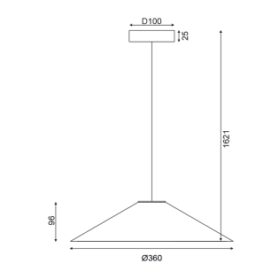 ΚΡΕΜΑΣΤΟ Φ/Σ 1Χ GX53 ΦΥΣΙΚΟ ΞΥΛΟ D36XH160CM NAIROBI