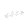 ΕΠΙΤΟΙΧΟ Φ/Σ LED 6W 380LM 4000K ΧΡΩΜΙΟ ΑΛΟΥΜΙΝΙΟ 400Χ100Χ25ΜΜ BATI - Image 2
